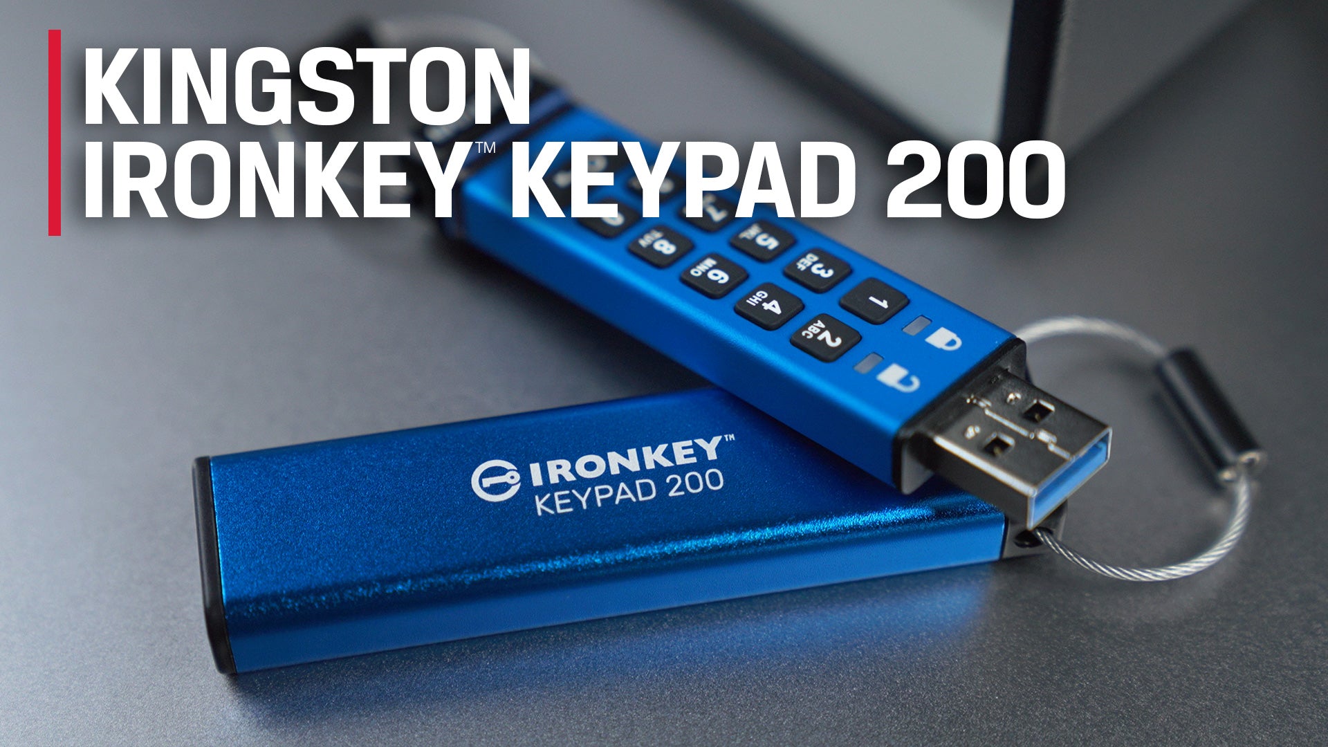 IronKey Keypad 200 Encrypted FIPS 140-3 XTS-AES 256-bit Technology