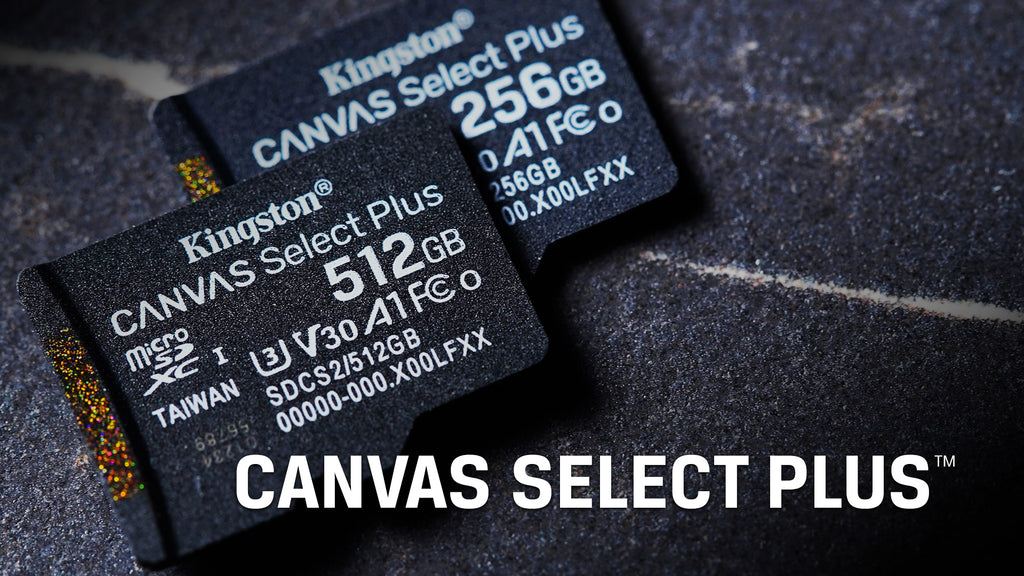Kingston Canvas Select Plus microSD Card  Class 10 UHS-I, A1-rated, 16GB  to 512GB – Kingston Technology