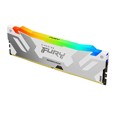 Kingston FURY™ Renegade White RGB DDR5 Memory | Speeds up to 7200 