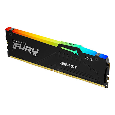 メモリー Kingston FURY BEAST DDR5 16GB (8GBx2)RGB Kingston FURY Beast 16GB (2x8GB) 5600MT/s DDR5 CL36 RGB